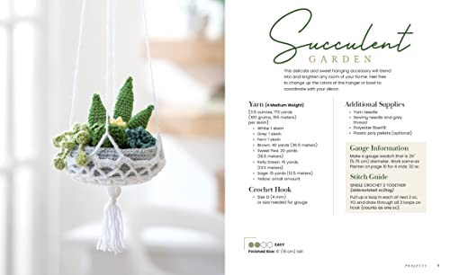 Modern Crochet Garden: Stylish Flower & Succulent Patterns to Stitch in a Day (22 Quick Projects) - Image 4