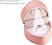 LED Ring Box - Heart Shaped Jewelry Gift Box with Light for Proposal, Wedding, Engagement - Unique Designed PU Leather (Pink)