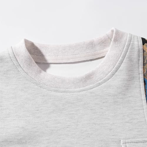 Mens Round Neck Embroidered Sweatshirt Casual Long Sleeve Pullover Sweatshirt3