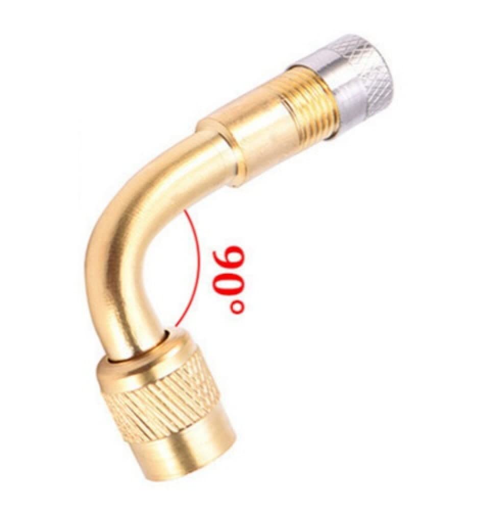 1pc Rallonge De Valve De Pneu En Laiton à 90 Degrés
