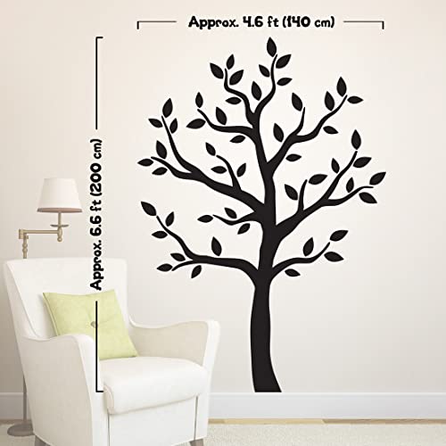 Timber Artbox Elegant Tree Wall Stickers For Living Room – Black Tree Decor For Women Bedroom & Kitchen – Peel And Stick Tree Silhouette Decal For Wall Decoration – Tree Outline Wall Art #TOP5
