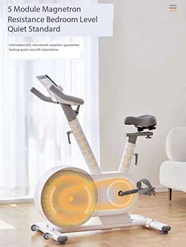 Image of Exercise Bike, Spinning Bike, Control Knob, with Comfortable Seat Cushion, 240KG Load-Bearing, Indoor Mute Intelligent Small Exercise Bike