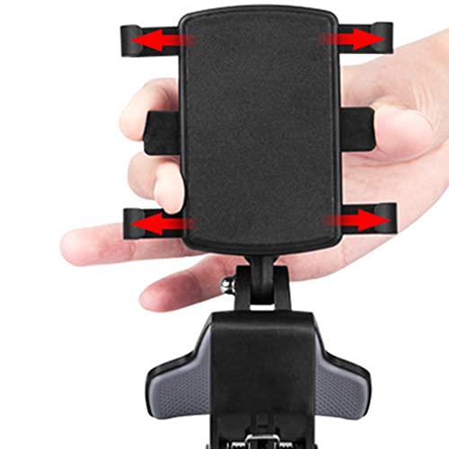 Suporte de telefone de carro com rotação de 360 graus para painel de celular para suporte de clipe d