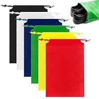 TIECHI Drawstring Shoe Bag, Portable Shoe Bags for Travel, Dust-Proof Medium Packing Cloth Bag, Non-Woven Storage Drawstring Bag for Toy Shoes Boots High Heel Socks
