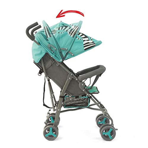 Carrinho Bebê Guarda Chuva 6-36 meses 15kg Zebra Star Baby Cor:Verde