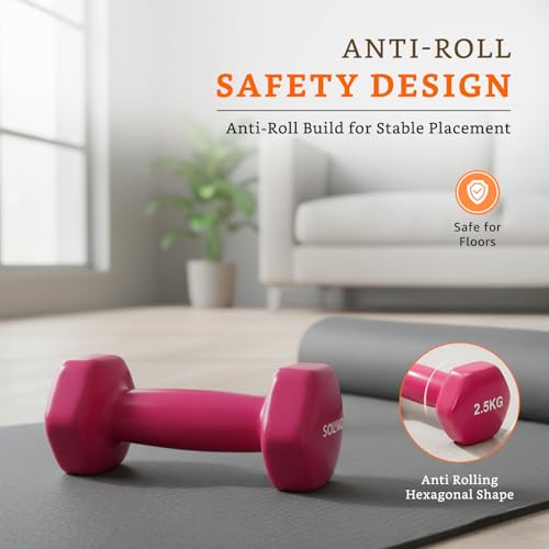 Image of Amazon Brand - Solimo Vinyl Dumbbell