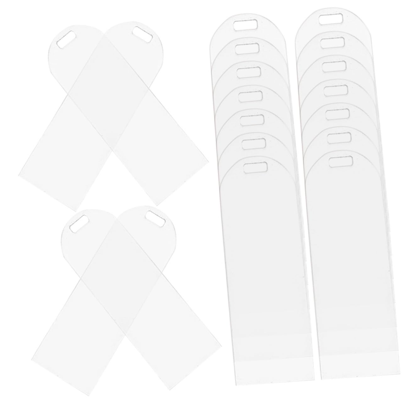 DOITOOL Marcapáginas Acrílicos Transparentes De Marcadores De Página Diy Manualidades Accesorios De Lectura Y Personalizables 20 Piezas*4