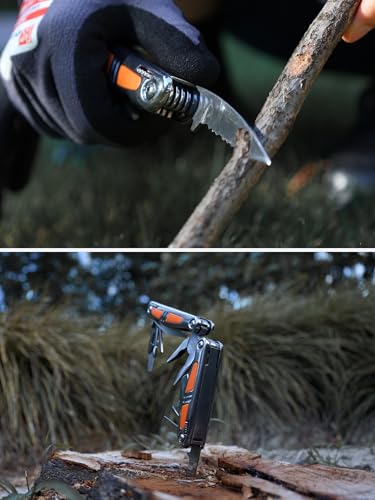 Image of Multitool Pliers, Foldable 14-in-1 Multi Tool Gift for Dad, Father, Husband | Small Pocket Knife Multitool, Mini Utility knife, Folding Pliers with Sheath, EDC Multitool Knife, Self-Locking Design