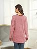 iChunhua Color Block Long Sleeve Crewneck Sweatshirt Women Pink X-Large #3
