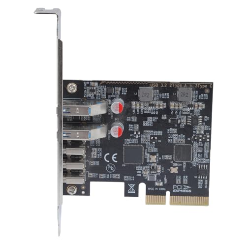 Tarjeta PCIe USB 3.2 Gen 2 para conectar múltiples discos SSD tipo C en el PC