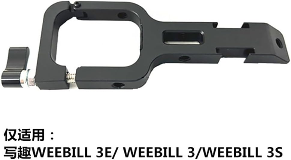 Handheld Gimbal Stabilizer Extension Arm Hand Grip with 1/4 Screw Hole Cold Shoe Mount Compatible with WEEBILL 3 3E 3S (Clamp Only)