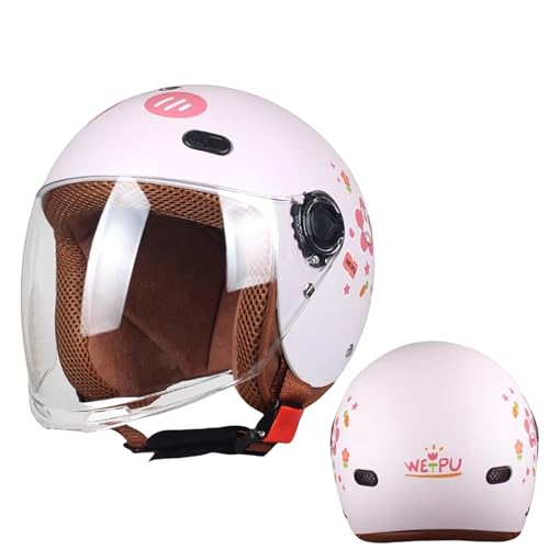 Casco Infantil Homologado DOT Para Motocicleta, Quad, Patinete, Kart Y Otros Vehículos Todoterreno De 4 A 15 Años. H,48-56cm