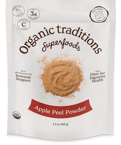 Organic Traditions Organic Apple Peel Powder Organic Apple Powder, Vegan