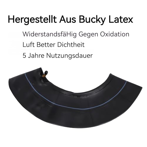 4.80/4.00-8 Innenschläuche, 480/400-8 Reifenschlauch für Mini-Bikes, Schubkarren, Rasenmäher, Go-Kart, Handkarren, Anhänger, Schwere Innenschläuche mit TR87 Gebogenem Ventilstiel, 2er-Pack