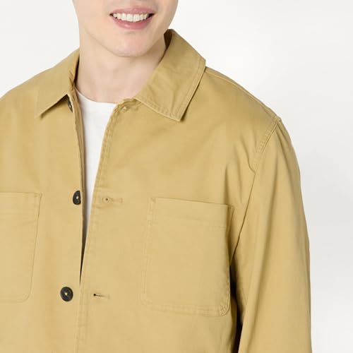Image of Amazon Essentials Men's Relaxed-Fit Stretch Cotton Utility Jacket with Multi Pockets
