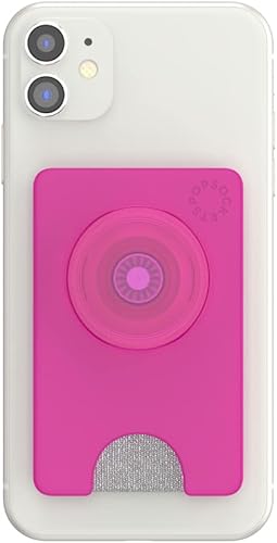 Miniatura 3 de PopSockets Cartera para teléfono con agarre expansible para teléfono, tarjetero para teléfono, color magenta