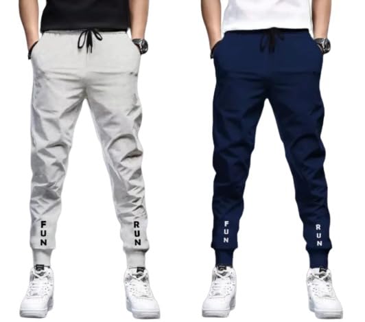 Image of Men's Track Pant | Sweatpants for Men | Trouser,Lower, Pajama (Sports | Gym | Yoga) - Regular Fit with Two Side Zipper Pockets L19 FR