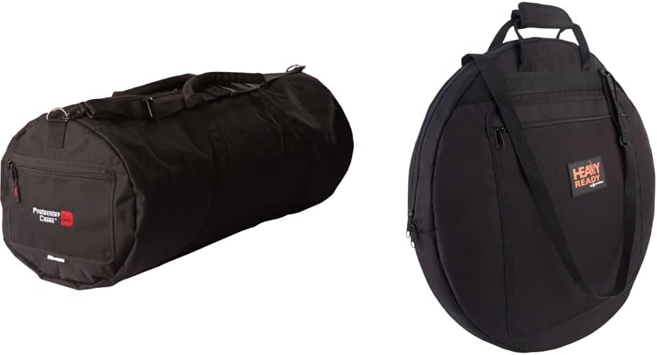 Gator Cases Drum Set Hardware Carry Bag (GP-HDWE-1436) and Protec 22" Cymbal Bag Bundle