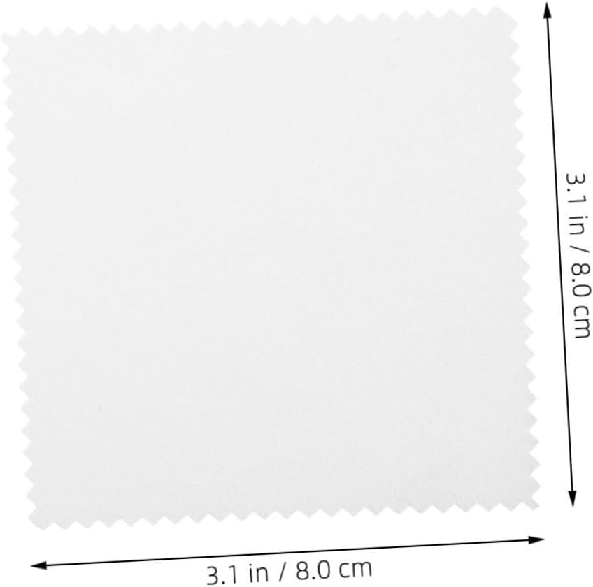 SOLUSTRE 500pcs Jewelry Cleaner Cloth Glasses Wipes Lens Cleaner Eyeglasses Cleaning Cloths Polishing for Jewelry image 5