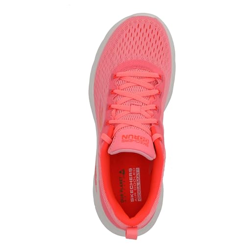 Skechers Skechers Women's Go Run Lite Sneaker, Pink Textile Coral Trim, 3.5 UK