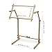 Needlework Floor-Standing Type Stand with Adjustable Frame Made of Organic Beech Wood Tapestry Cross Stitch Embroidery Frame Holder (15.7