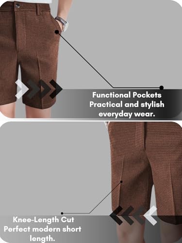 Image of GRECIILOOKS Casual Men Shorts | Rich Regular Fit Solid Short with Side Pockets | Relaxed Fit Half Pants | Mid Rise Waist (Available in Plus Size)