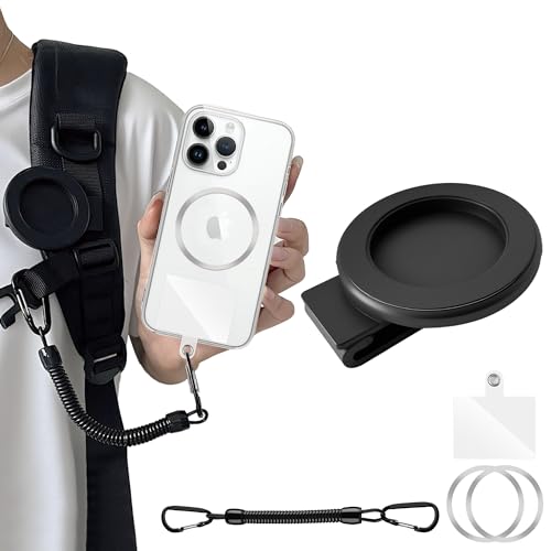 Magnetic Belt Clip Phone Holder with Anti Theft Phone Chain, for Hiking Travel Outdoor Climbing,Cellphone Holder, for All Cell Phone Android - image 1