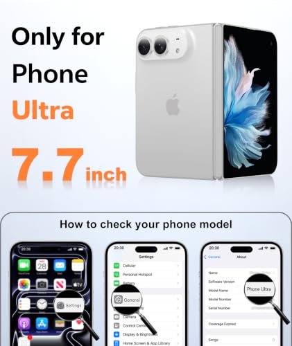 Image of FNTCASE for Phone 2026 Ultra Case /Phone Fold Phone Case Light Blue