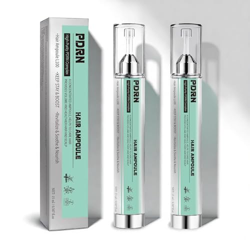 Omexry PDRN Hair Ampoule 100dl - Hair Care Serum for Men & Women for Thinning Hair, Nourishes Scalp Serum Ampoule, Hydration & Balanced, Thicker Fuller Looking (2, 1)