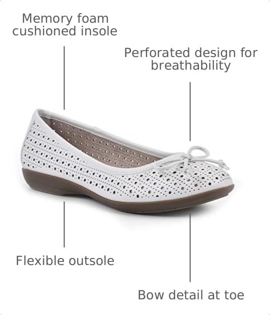 Image of CLIFFS BY WHITE MOUNTAIN Women's Cheryl Cushioned Ballet Flat
