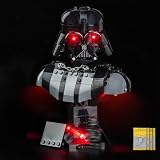 LocoLee Licht Kit kompatibel mit Lego Darth Vader Büste, (kein Modell, nur Licht) Dekorative Beleuchtung Set Compatible with Lego 75439 Darth Vader Bust