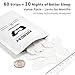 Yhemday Nasal Strips, (60 Pieces, Transparent), Blocked Nose Relief, Nose Strips for Breathing, Snoring Aids for Men & Women, Drug-Free Snore Strips