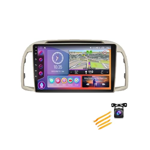 Écran Carplay sans fil pour Nissan Micra K12 et système Android Auto intégré