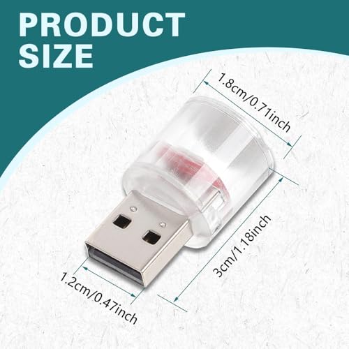 Lámpara LED ambiente interior para auto USB mini miniatura 4