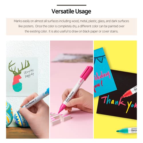 Marqueurs déco MONAMI 460 encre sans odeur pour customiser sans rature - 5