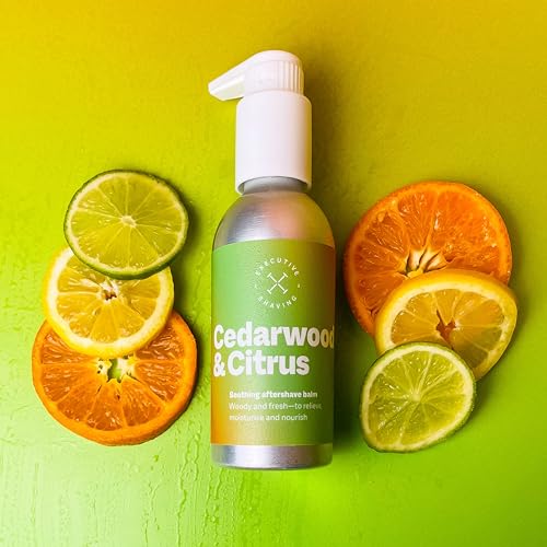 Executive Shaving Cedarwood & Citrus Aftershave Balm 150ml - Alcohol and Paraben Free - Ideal for Sensitive Skin - Made in the U.K. - Image 5