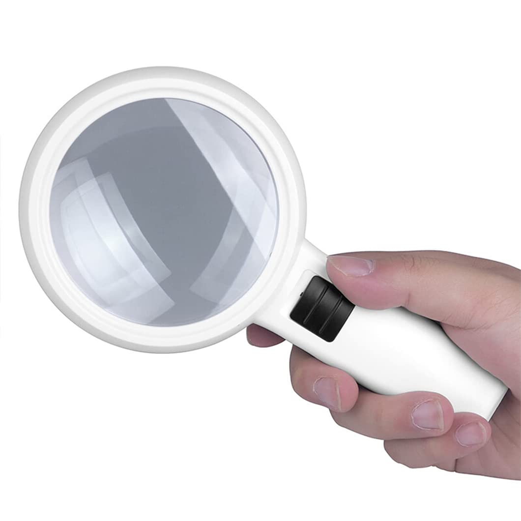 Ręczna lupa 30X z 3 diodami LED, podświetlana lupa z podświetleniem, lupa do czytania w leczeniu zwyrodnienia plamki żółtej, czytanie dla seniorów, lutowanie, inspekcja, Co White Magnifyi