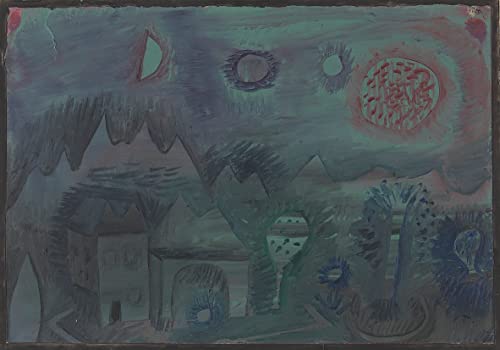 Art tableau Signes dans le ciel Paul Klee pour décorer un grand mur vide de bureau