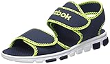  Reebok Wave Glider III, Sandalias Deportivas Hombre, Vector Navy/Acid Yellow/FTWR White, 35 EU