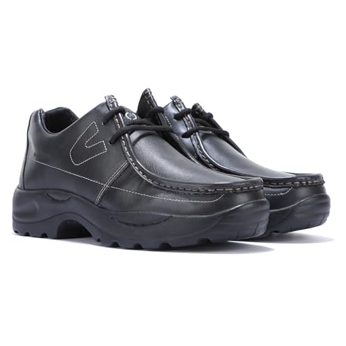 Woodland Men's Leather Sneaker Black UK-9 - Image 4