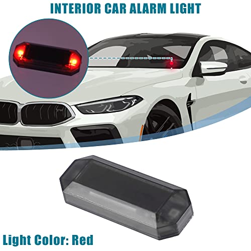 Evite robos con la alarma simulada solar de coche con parpadeo LED falso universal 2