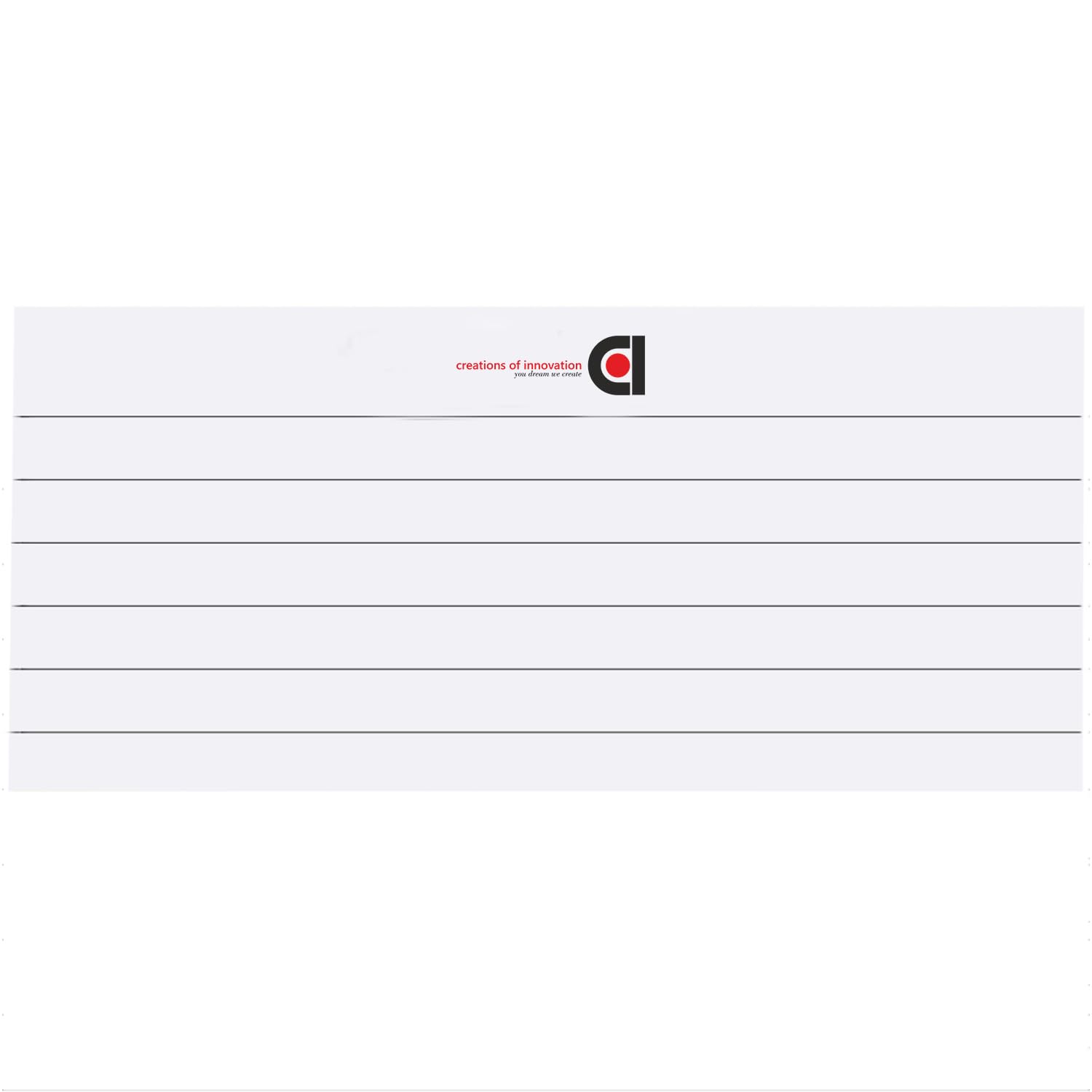 COI Notizblock, breit liniert, 12,7 x 20,3 cm, 50 Blatt, Weiß, 12 Stück