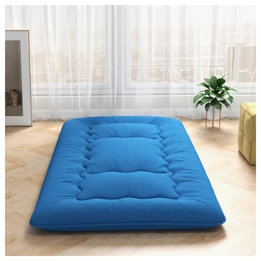 Giantex Japanese Floor Mattress Futon Mattress, Roll Up Mattress Tatami Mat with Washable Cover and Carry Bag, Foldable & Portable Sleeping Pad for Dormitory Camping, Kids Play Floor Lounger Bed, Twin