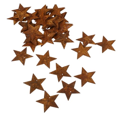 GRIRIW 30 St Metall Femuddig Stjärna Tillbehör Julby Tillbehör Julfest Dekorationer Mini Möbel Prydnad Julgran Hängande Prydnad Hantverk Utsmyckningar