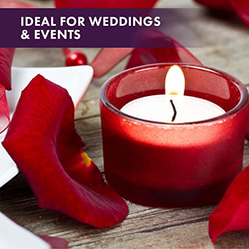 Image of MontoPack Unscented Tea Lights Candles in Bulk | 400 White, Smokeless, Dripless & Long Lasting Paraffin Tea Candles | Small Votive Mini Tealight Candles for Home, Pool, Shabbat, Weddings & Emergencies