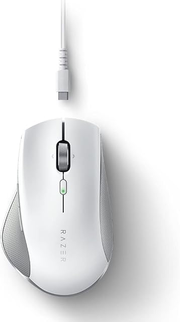 Razer Pro Click - Ergonomic Wireless Professional Mouse for Hightened Productivity (USB Wireless Office Mouse for PC/Mac, Bluetooth, up to 400 Hours of Battery Life, 5G Advanced Optical Sensor) White