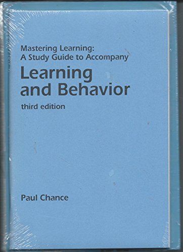 Learning and Behavior 0534173942 Book Cover