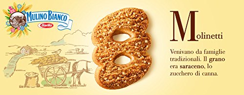 Miniatura 3 de Mulino Bianco Galletas de mantequilla "Molinetti" con harina de trigo sarraceno y azúcar morena - 28.21 oz (800 g) Paquete de 3 Importación italiana