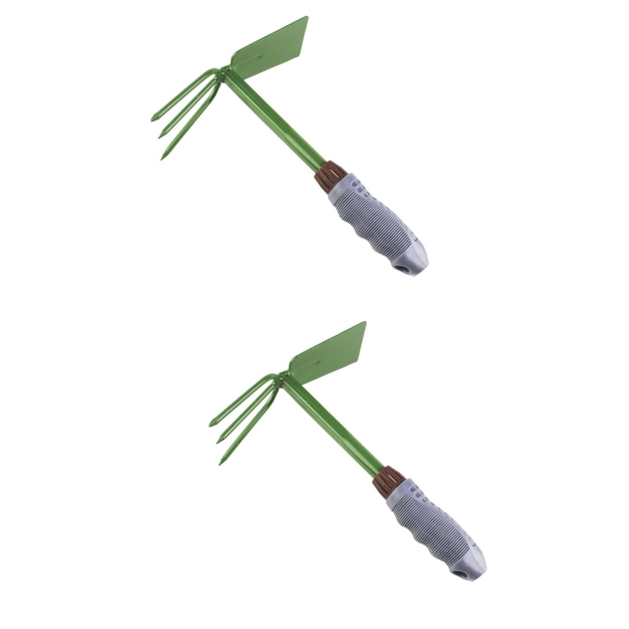 Yardwe 2 Piezas Azadas para Jardinería Herramientas Cultivador De Jardín Rojo Pegatinas Herramientas De Jardín Cubo De Basura con Sensor Herramienta De Jardín Cultivador Green