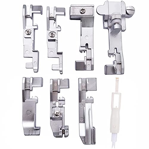YEQIN Singer Overlock Serger 7 presser Feet set 14CG754 14SH654 14SH754 14hd854 with gift organ overlock suk needle thread -  US-SWE-62